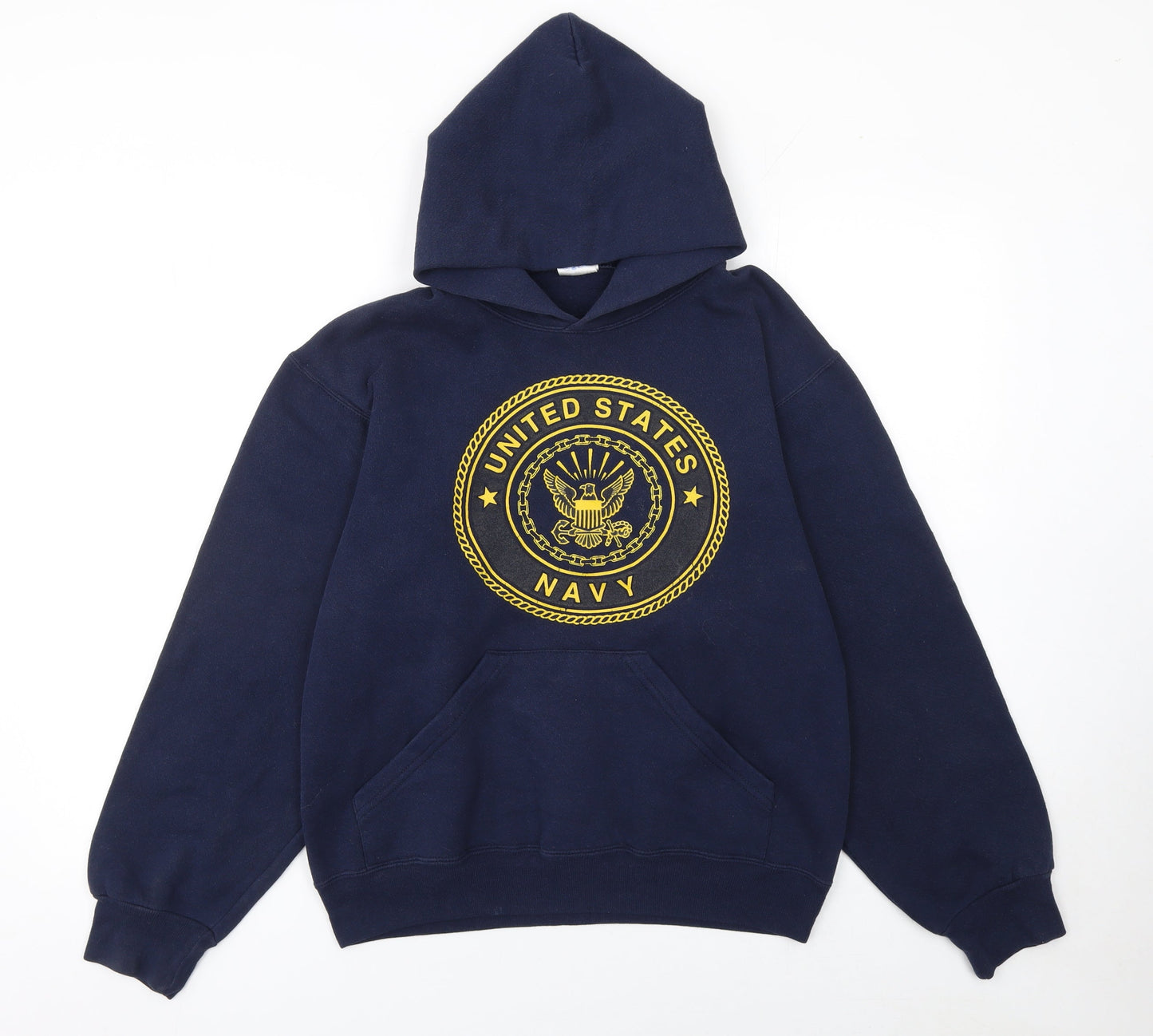 Soffe Womens Navy Blue US Navy Pullover Hoodie Size S Cotton Blend