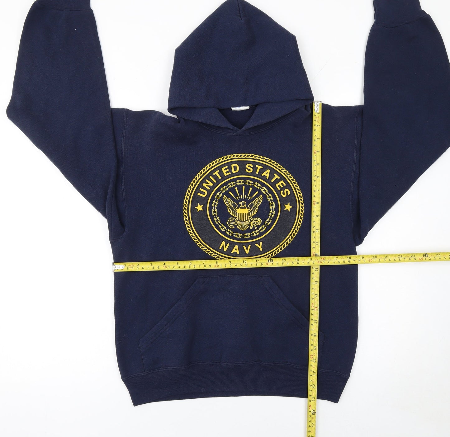 Soffe Womens Navy Blue US Navy Pullover Hoodie Size S Cotton Blend