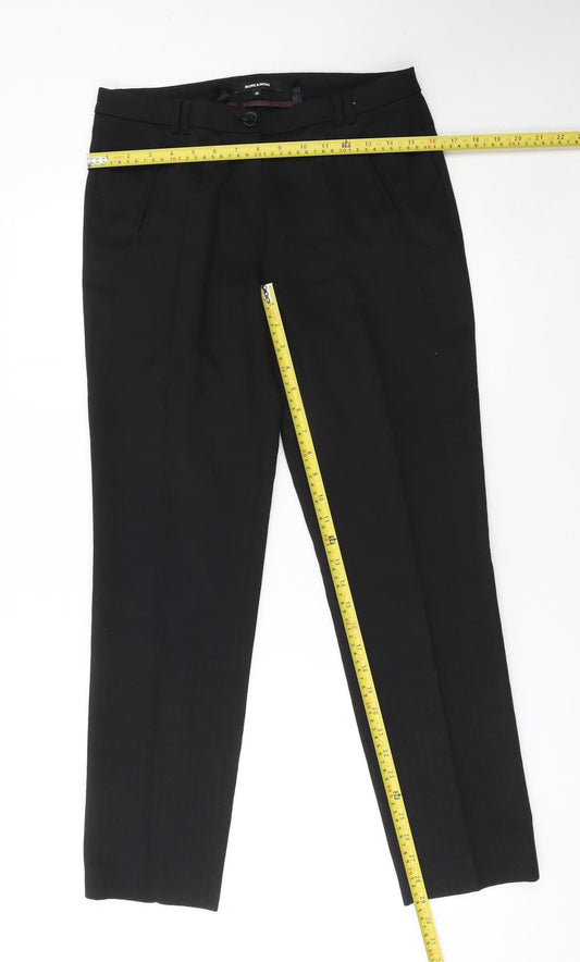 More & More Womens Black Size 10 Straight Leg Tailored Trousers