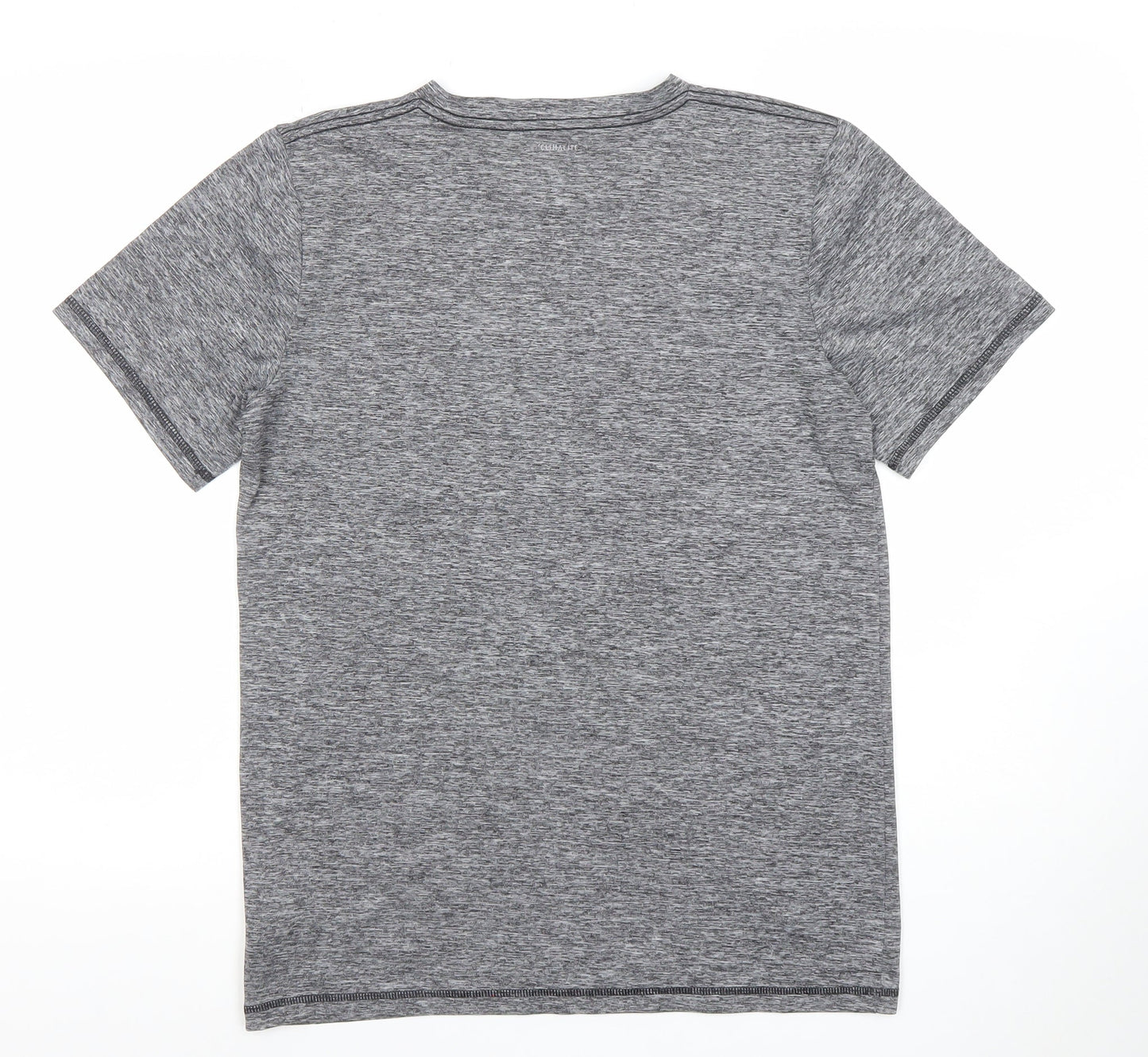 Adidas Women's Grey Short Sleeve Active T-Shirt Size L