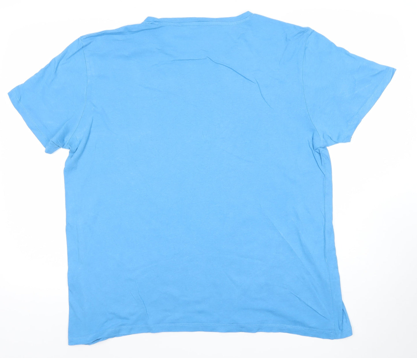 Mens UK Size XL JACK & JONES Blue  Cotton T-Shirt