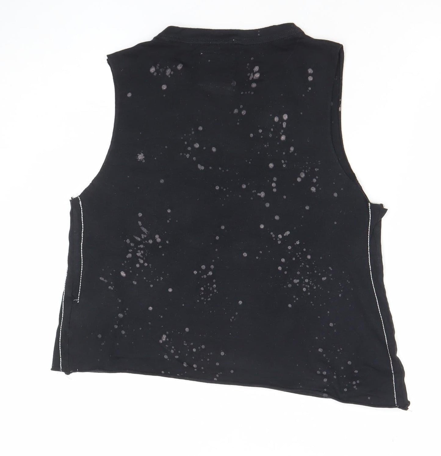 Superdry Womens Black Cropped 1979 Tour Tank Top XXS