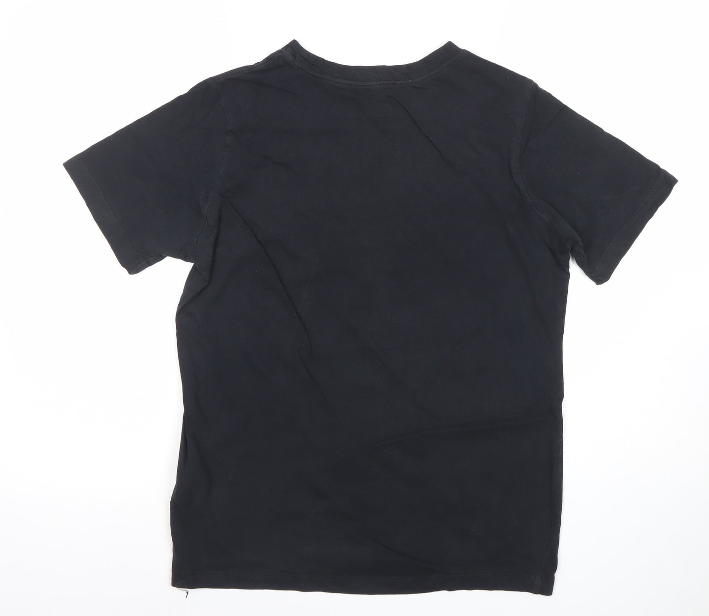 Nike Boys Black T-Shirt XL 13-14 Years Sports Logo Basic Tee