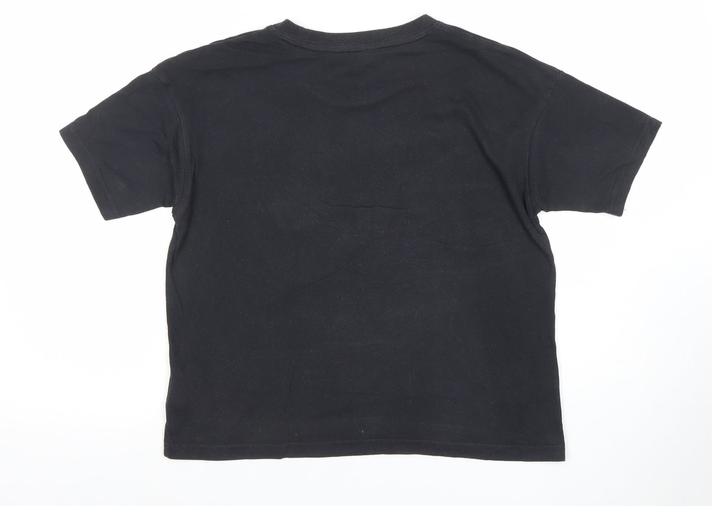 Womens UK Size XS New Balance Black Cotton Blend T-Shirt
