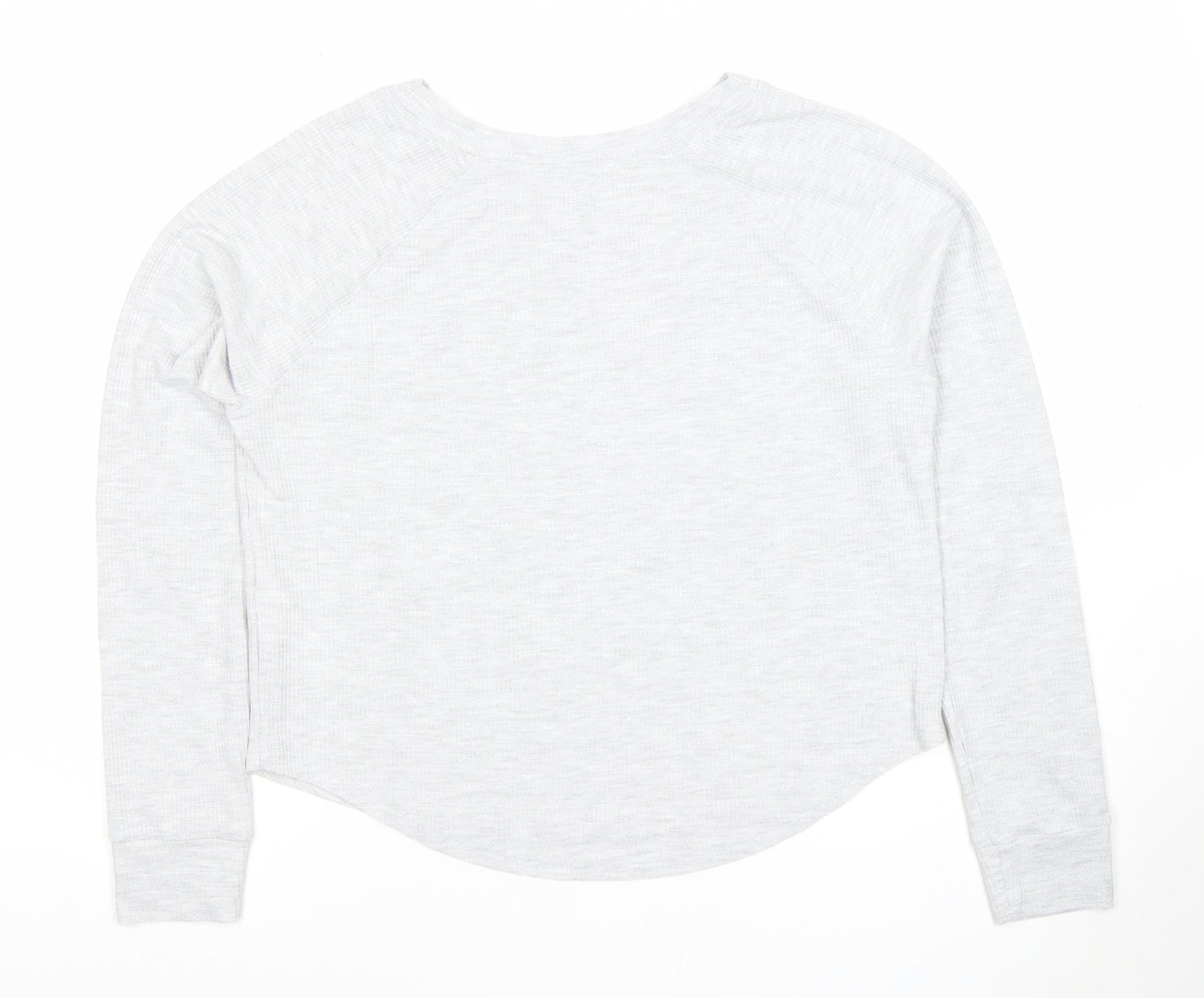 Hollister Womens Grey Long Sleeve Lounge Top XS Regular Fit