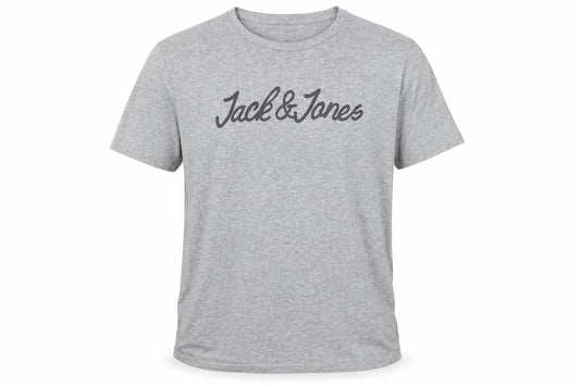 Mens UK Size XL JACK & JONES Grey  Cotton Blend T-Shirt