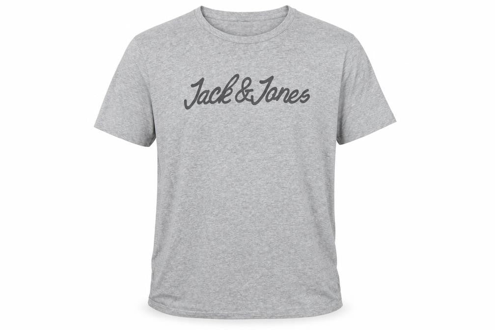 Mens UK Size XL JACK & JONES Grey  Cotton Blend T-Shirt