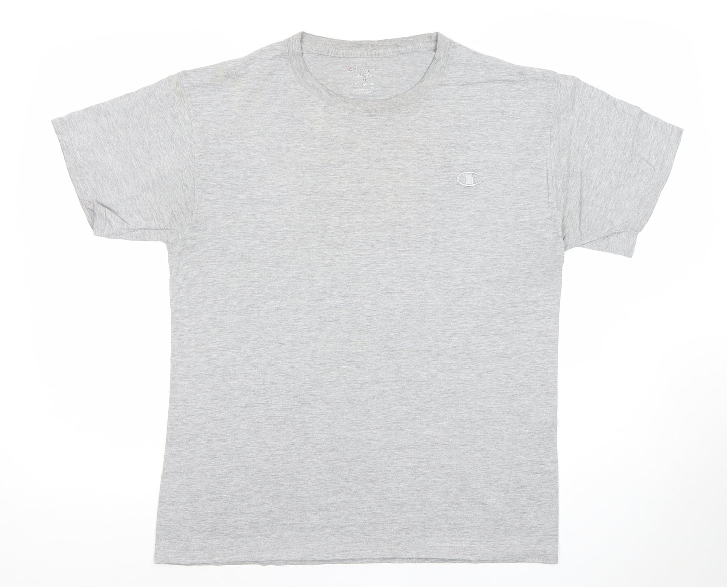 Champion Men's Grey Crew Neck Short Sleeve T-Shirt Size M