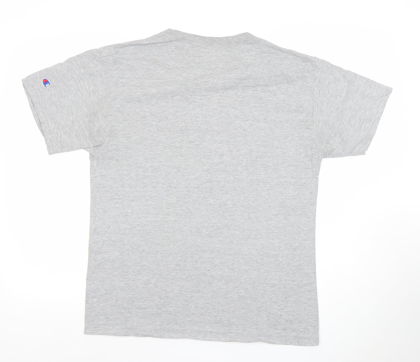 Champion Men's Grey Crew Neck Short Sleeve T-Shirt Size M