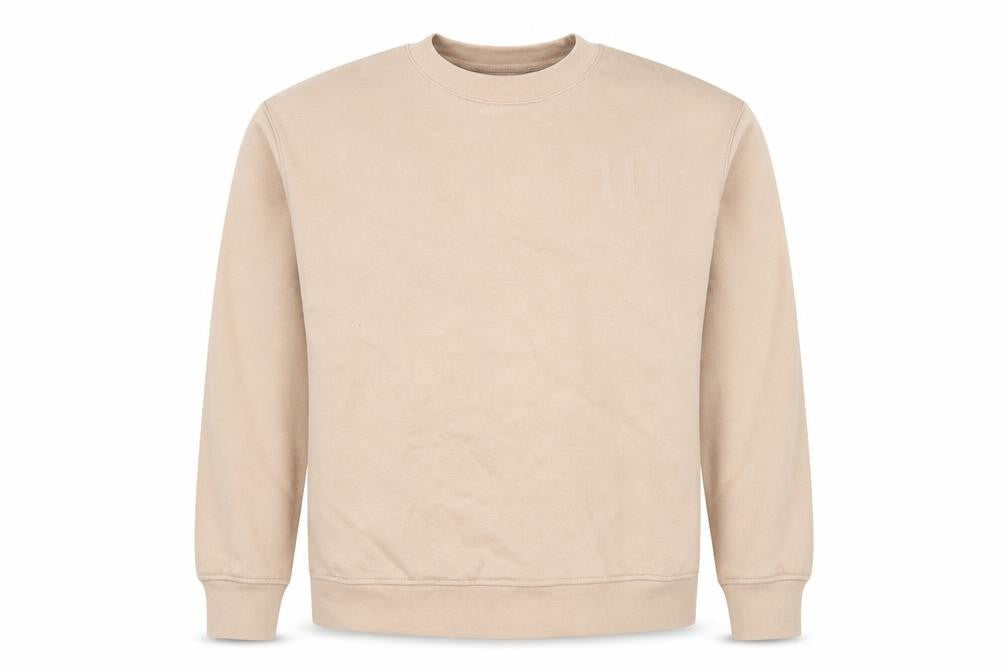 Primark Cares Women Beige XS Pullover Sweatshirt Crew Neck Cotton Blend