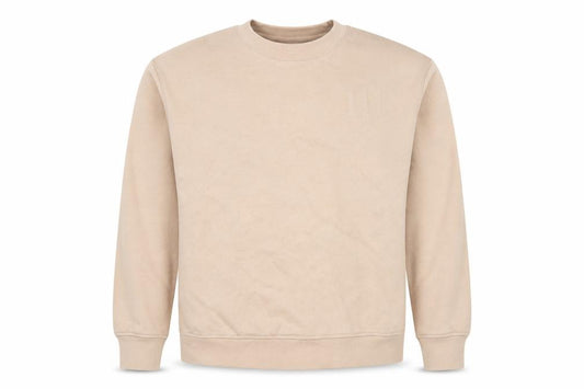 Primark Cares Women Beige XS Pullover Sweatshirt Crew Neck Cotton Blend