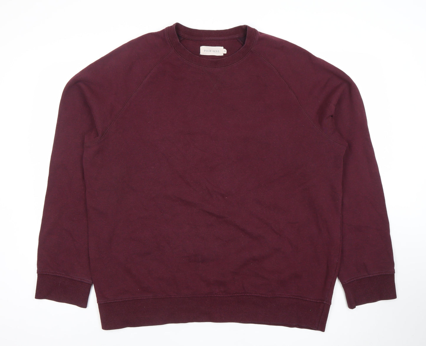 Pier One Mens Brown 2XL Crew Neck Pullover Sweatshirt