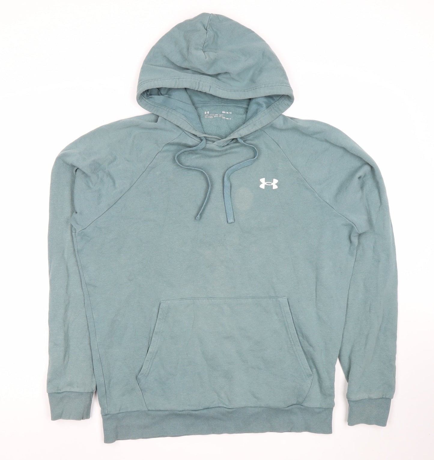 Mens UK M Relaxed Under armour Green Pullover Hoodie