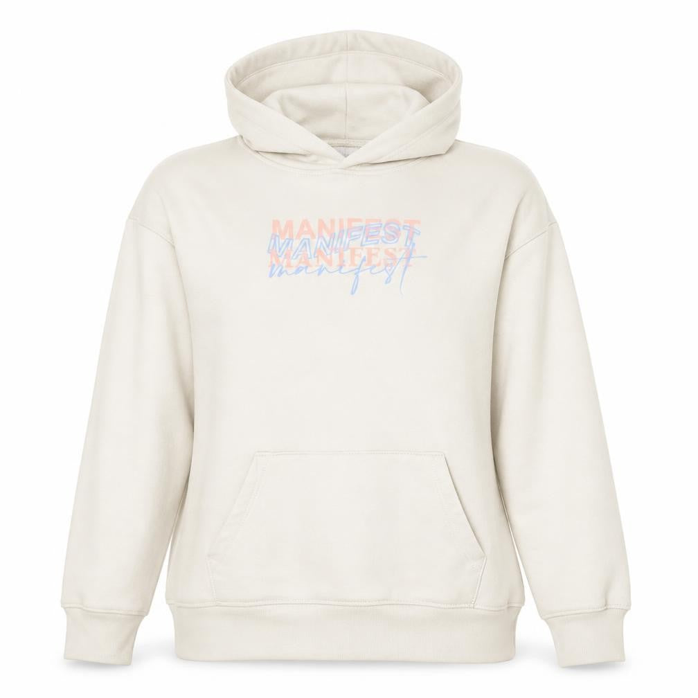 Primark Cares Women Beige Manifest Hoodie Size L Cotton Blend