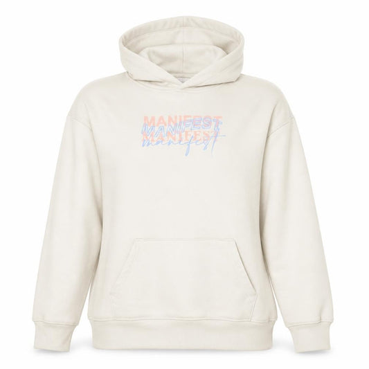 Primark Cares Women Beige Manifest Hoodie Size L Cotton Blend