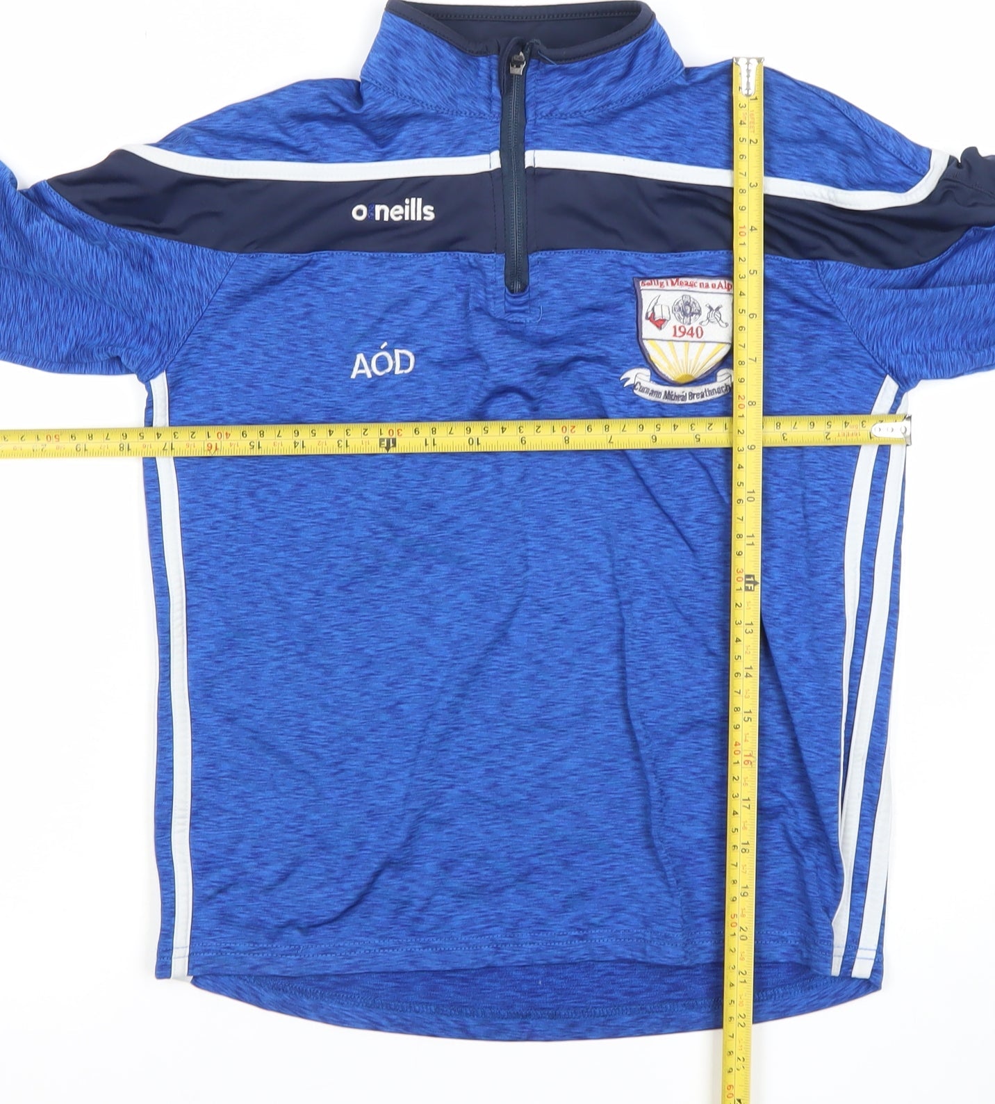 O'Neills Boys Blue 10-11 Years 1/4 Zip Pullover Sports Sweatshirt