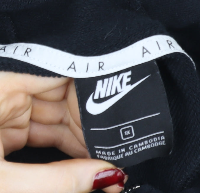 Nike Air Men's Black XL Hooded Full Zip Track Jacket