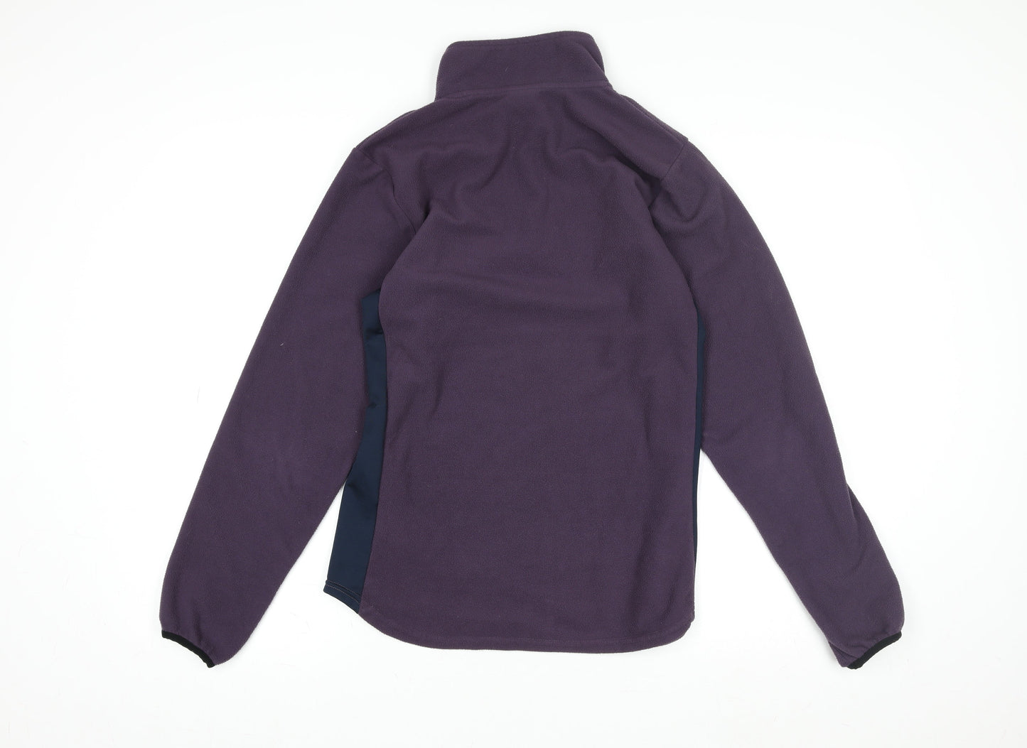 Nike Women Purple Fleece 1/4 Zip Pullover Sweatshirt Size M