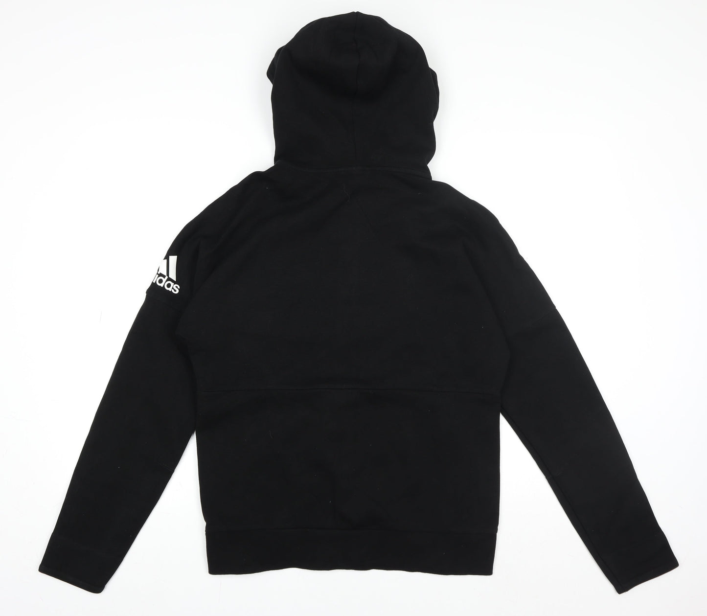 Adidas Men's Black M Basic Full Zip Hooded Activewear Jacket