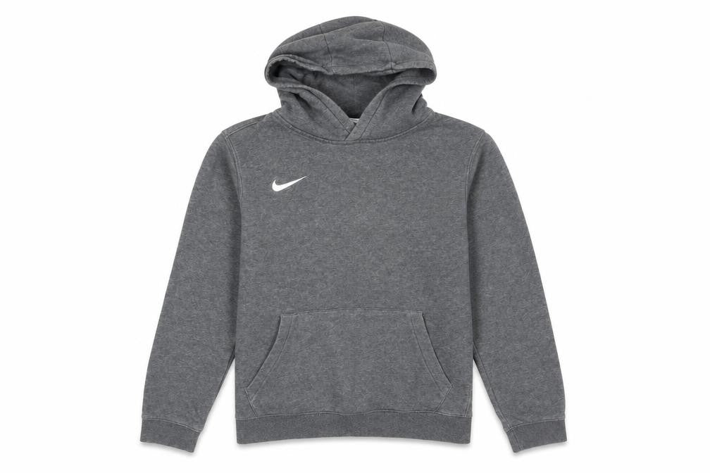 Nike Mens Grey XL Pullover Hoodie with Logo and Kangaroo Pocket