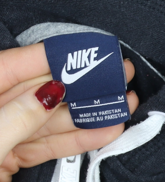 Nike Men's Black Full Zip Hooded Track Jacket Size M