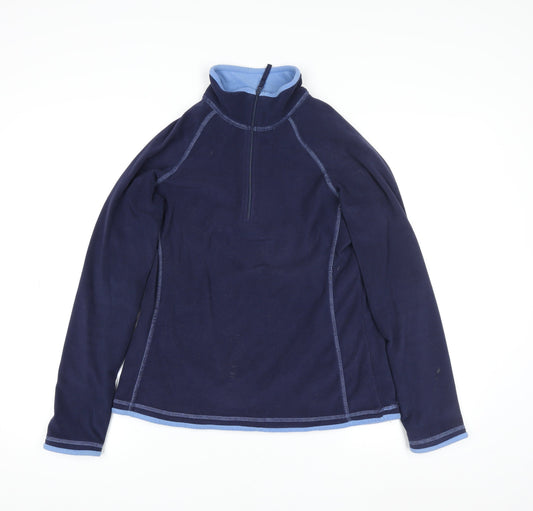 Mountain Warehouse Men's Blue Fleece Half Zip Jacket Size S