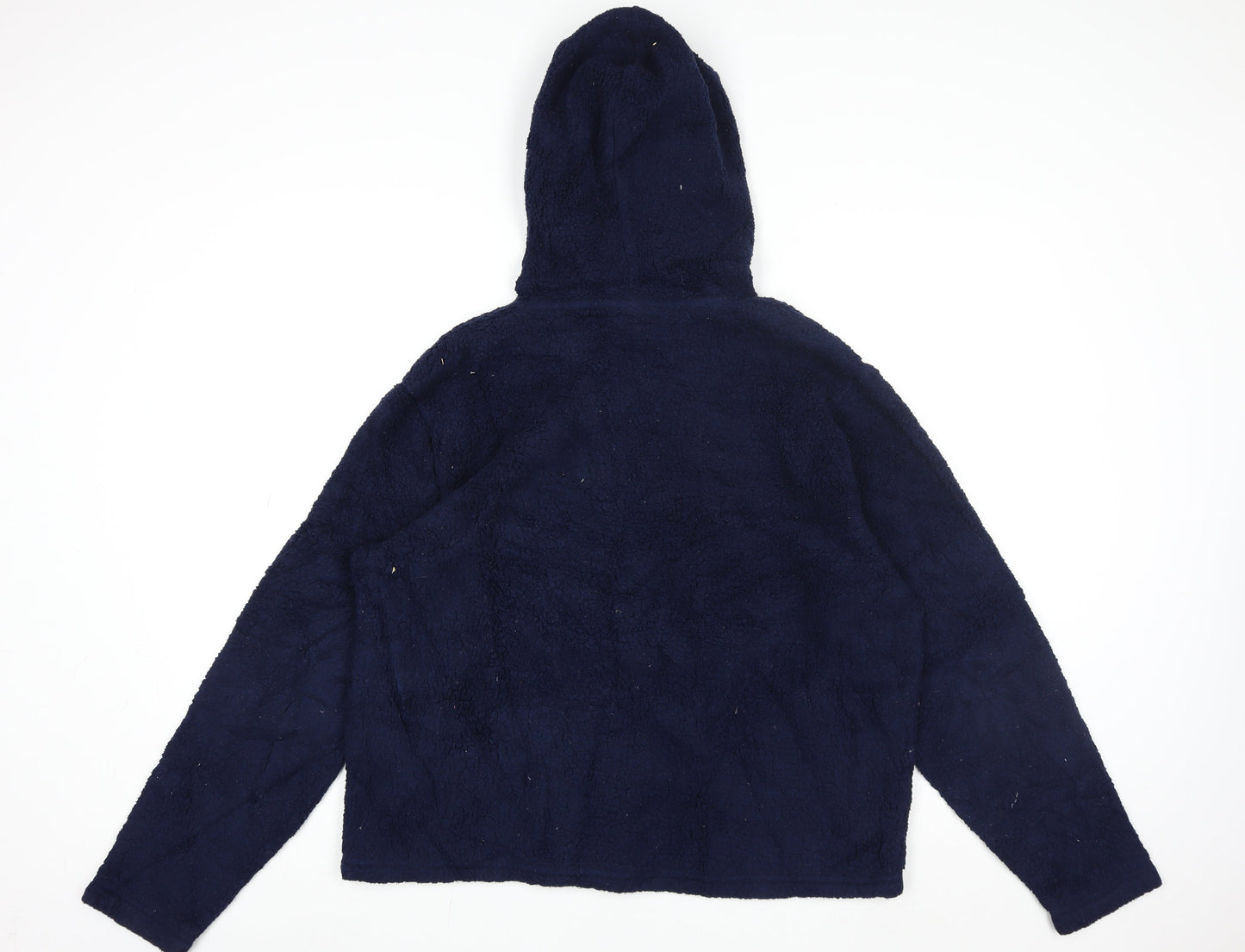 Womens UK L Regular FILA Blue Pullover Hoodie