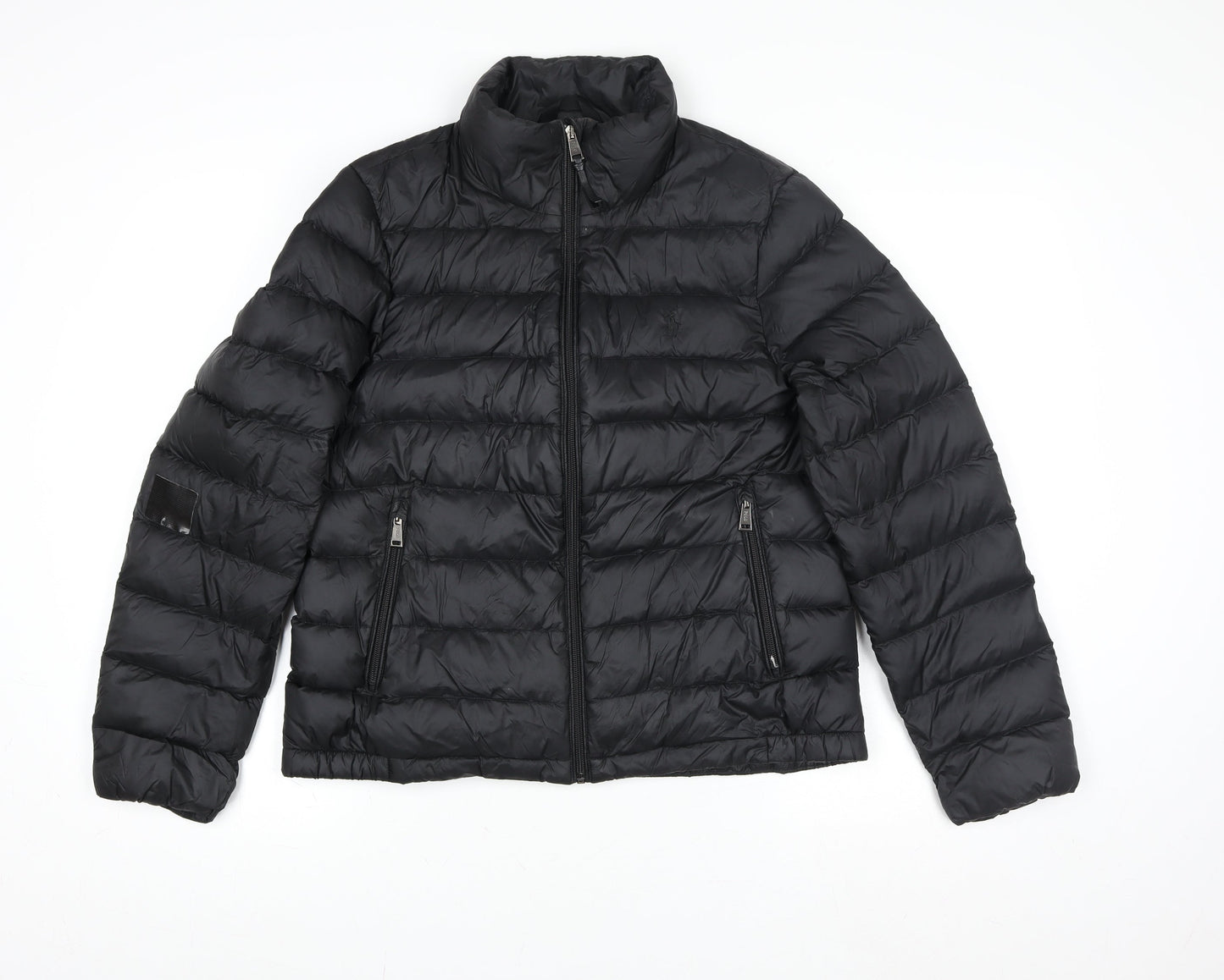 Ralph Lauren Men's Black Puffer Jacket M Down Filled Nylon
