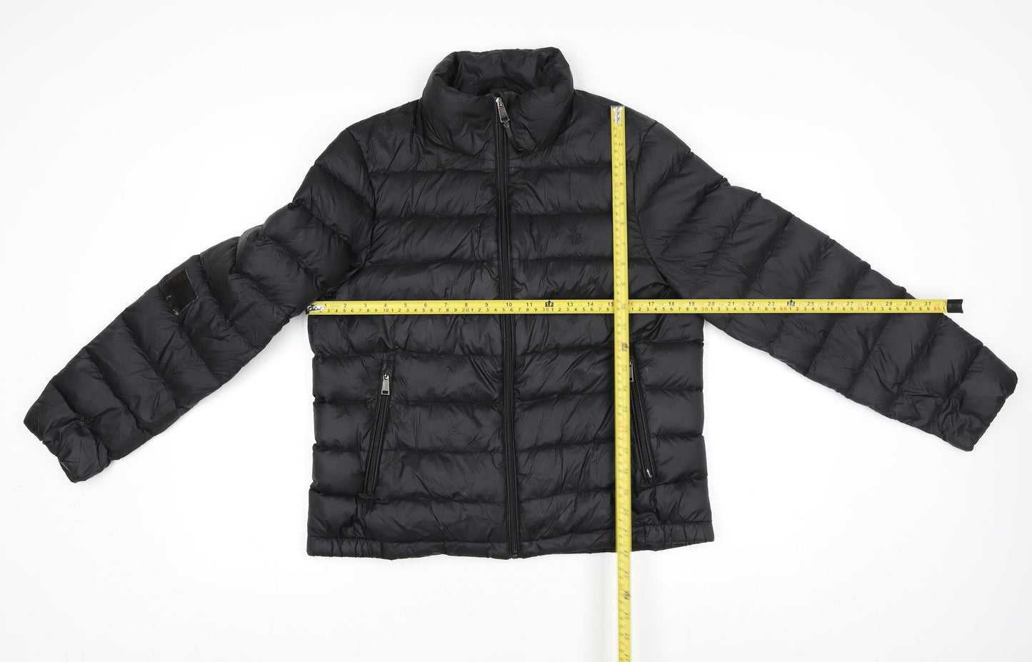 Ralph Lauren Men's Black Puffer Jacket M Down Filled Nylon