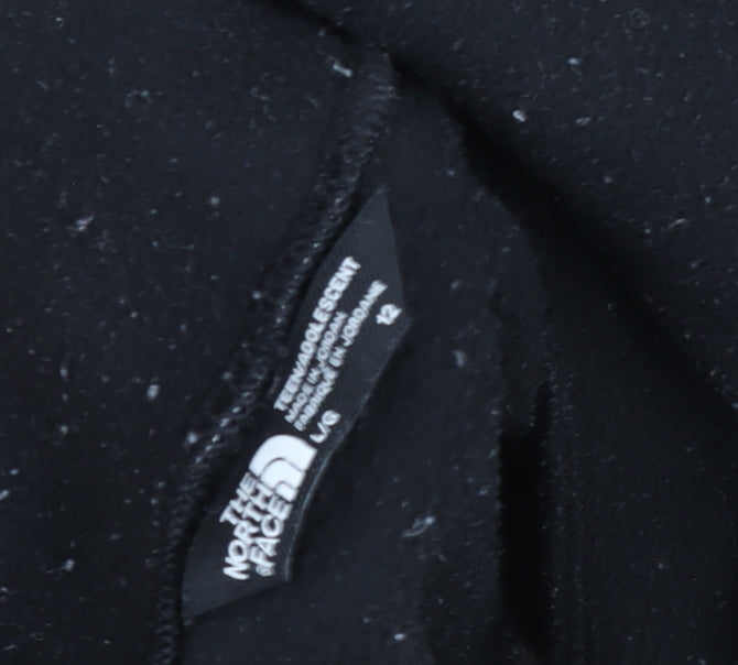 The North Face Boys Black Fleece 1/4 Zip Lightweight Jacket Size 12 Years