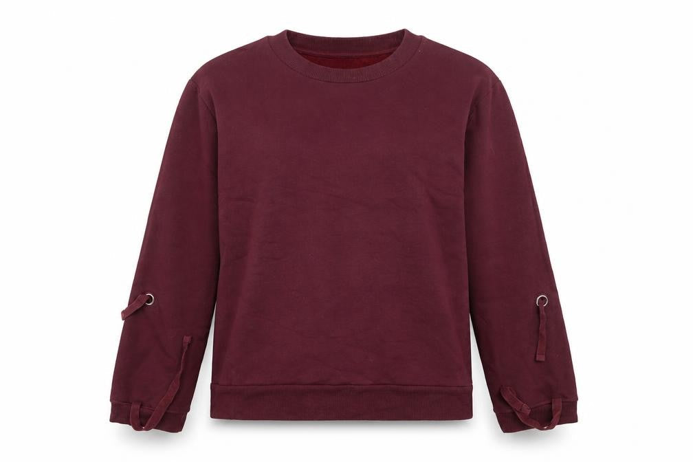 Marks and Spencer Women Berry Sweatshirt UK 14 Cotton Blend Pullover