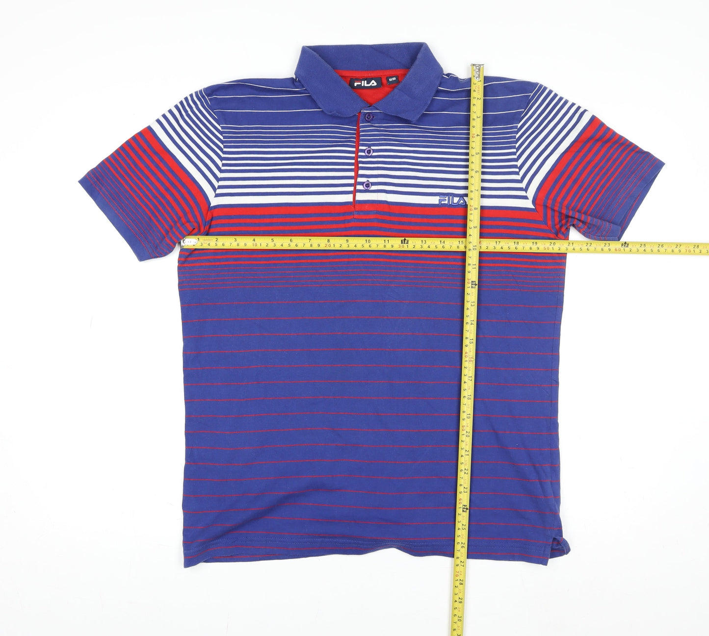 Mens UK Size M FILA Blue  Cotton Blend T-Shirt