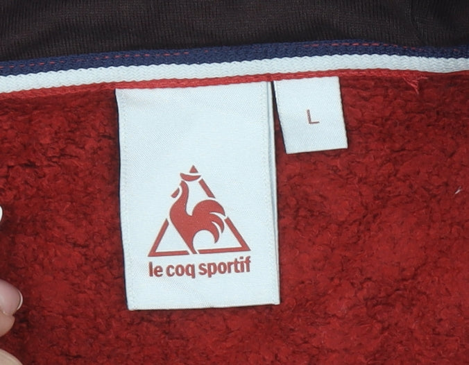 Le Coq Sportif Boys Multicoloured Full Zip Hoodie L Cotton Fleece