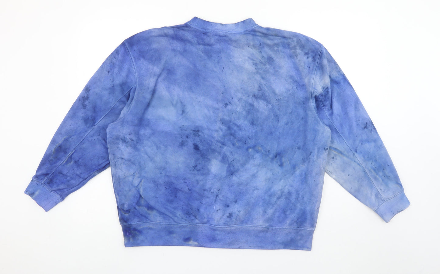 Adidas Women’s Blue Tie-Dye Crew Neck Pullover Sweatshirt Size 8