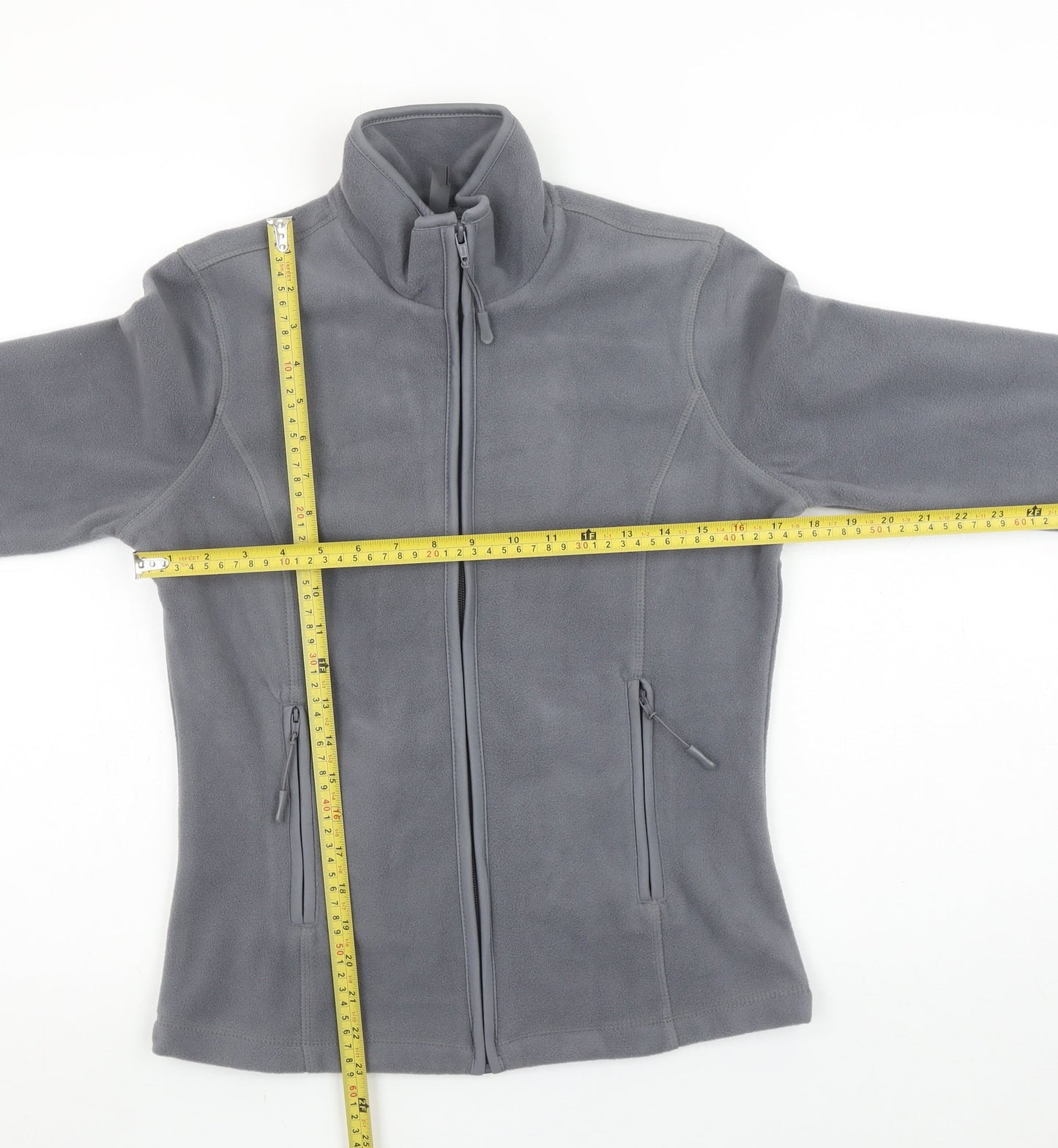 Kariban Womens Grey Fleece Full Zip Jacket Size S