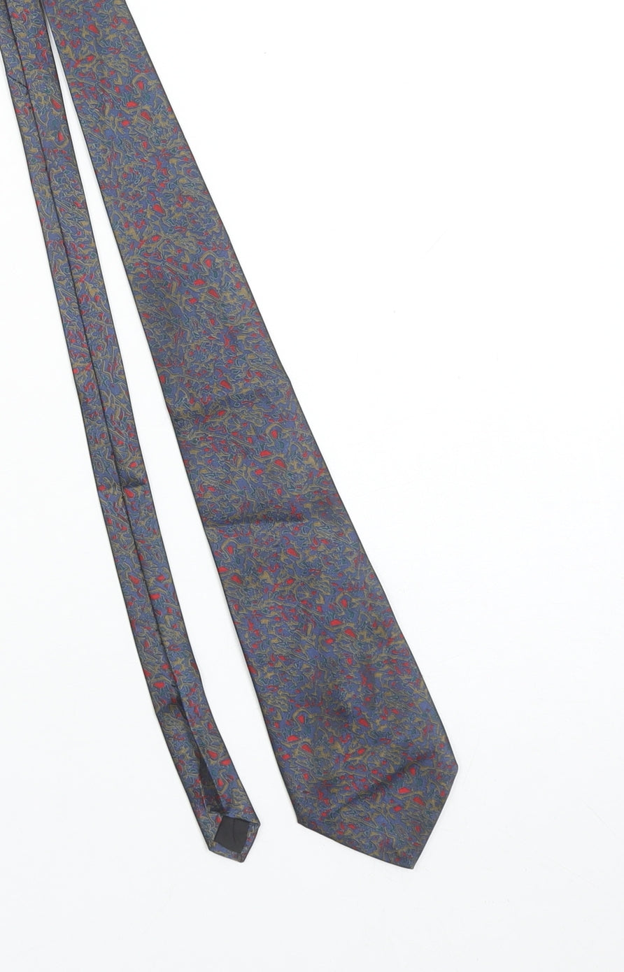 City Gold Men's Blue Paisley Silk Handmade Tie
