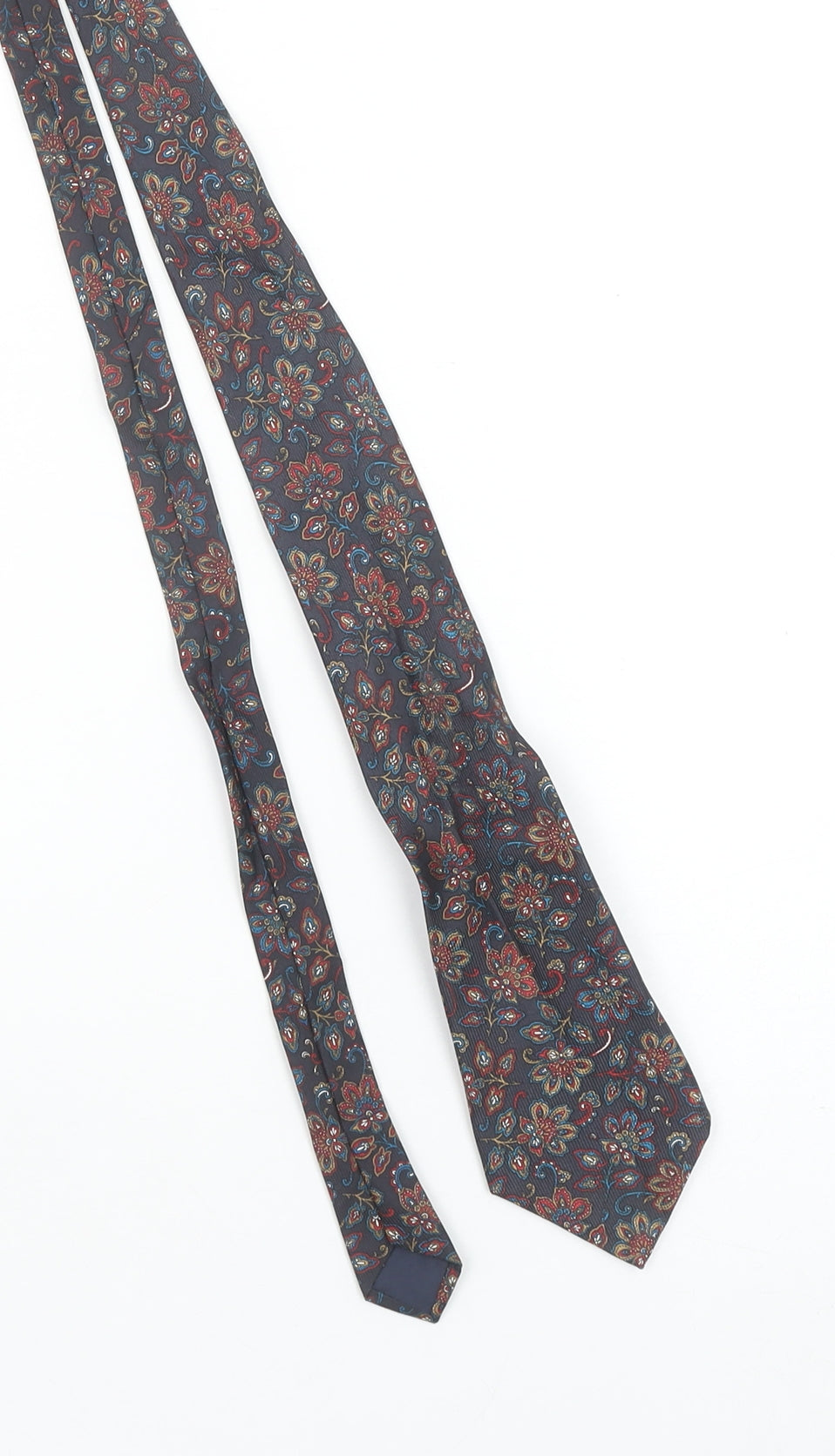 Pierre Cardin Men's Blue Paisley Silk Tie Classic Designer Style