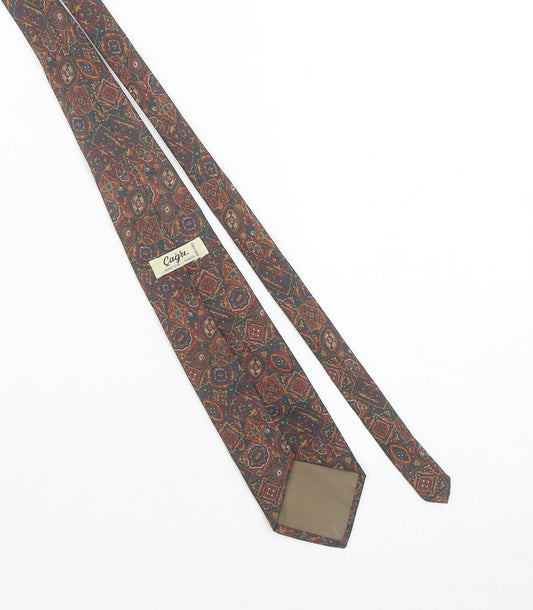 Çağrı Handmade Men's Multicoloured Geometric Pure Silk Slim Tie