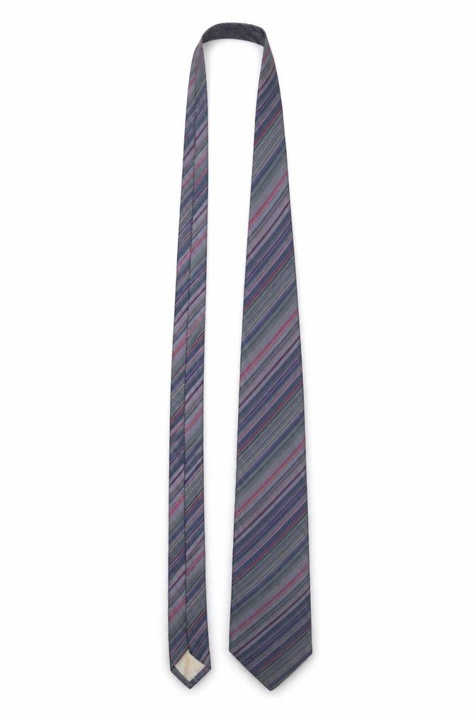 Francesco Smalto Paris Men's Blue Striped Silk Designer Tie