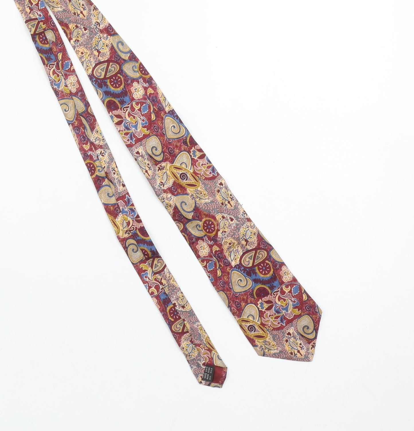 Aardvark Men's Multicoloured Paisley Silk Designer Tie