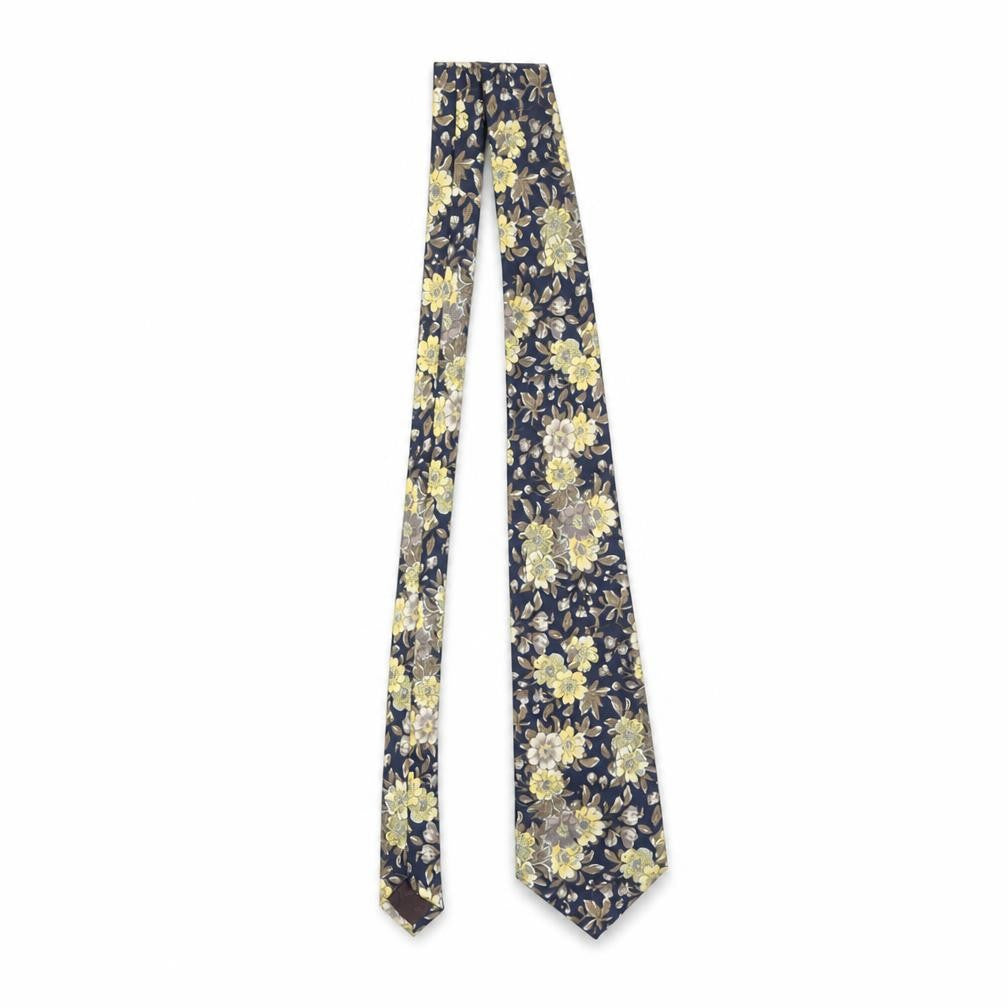 Austin Reed Men's Blue Floral Silk Designer Tie One Size