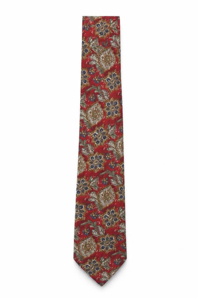 Marks and Spencer Men's Red Paisley Silk Tie