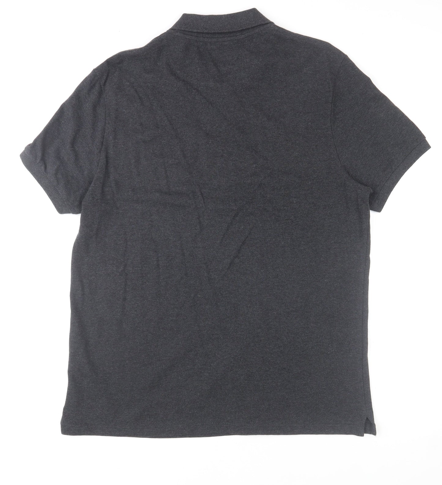 Lyle & Scott Men's Grey Cotton Polo Shirt Size L Classic Fit