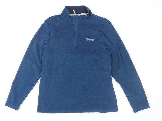 Womens UK 14 Regular Regatta Blue Pullover Sweatshirt