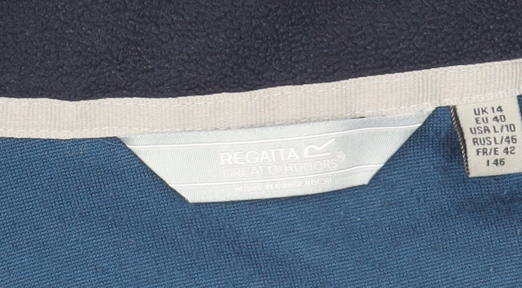 Womens UK 14 Regular Regatta Blue Pullover Sweatshirt