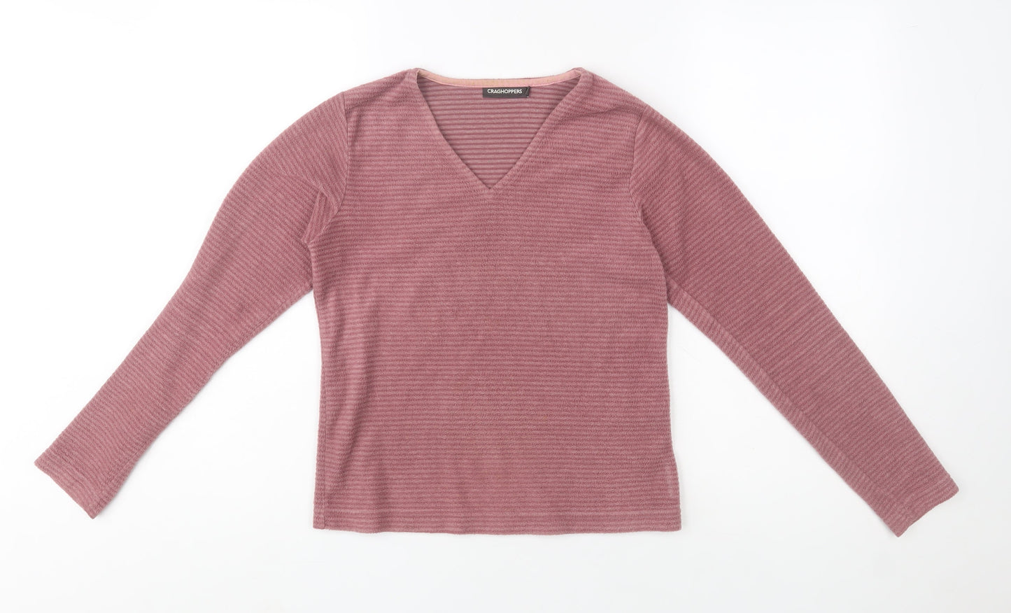 Womens UK 8 Regular Craghoppers Pink Pullover Sweatshirt