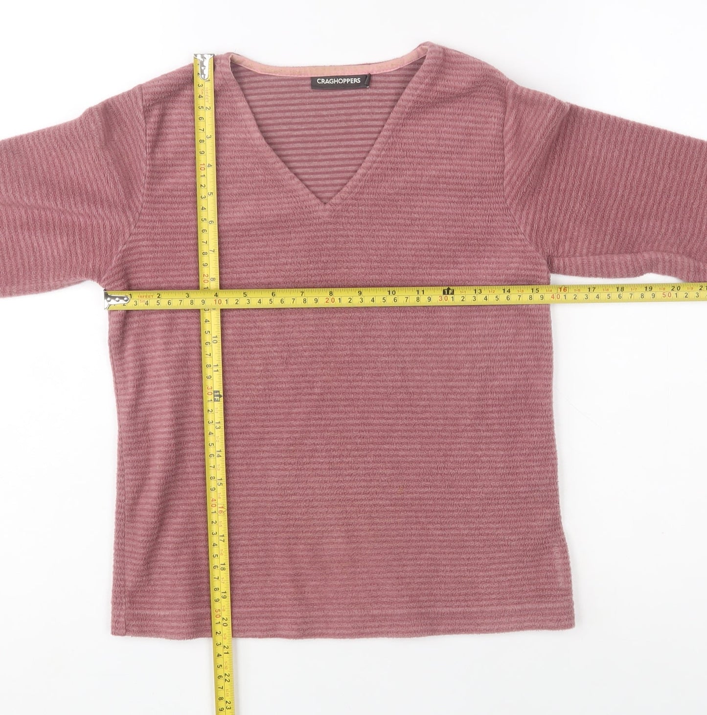 Womens UK 8 Regular Craghoppers Pink Pullover Sweatshirt