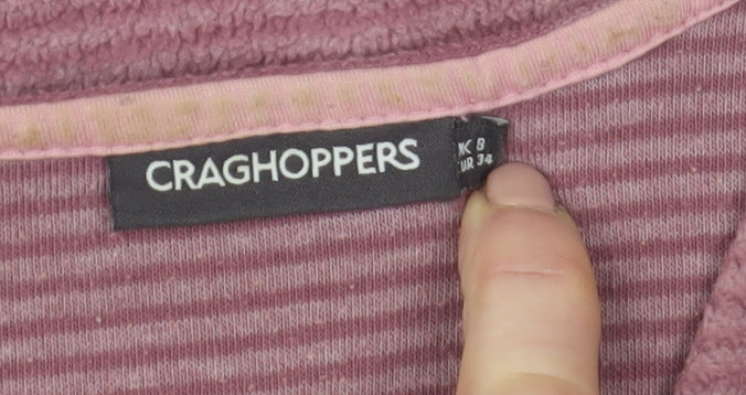 Womens UK 8 Regular Craghoppers Pink Pullover Sweatshirt