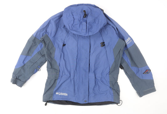 Columbia Men's Blue Waterproof Hooded Parka Jacket M