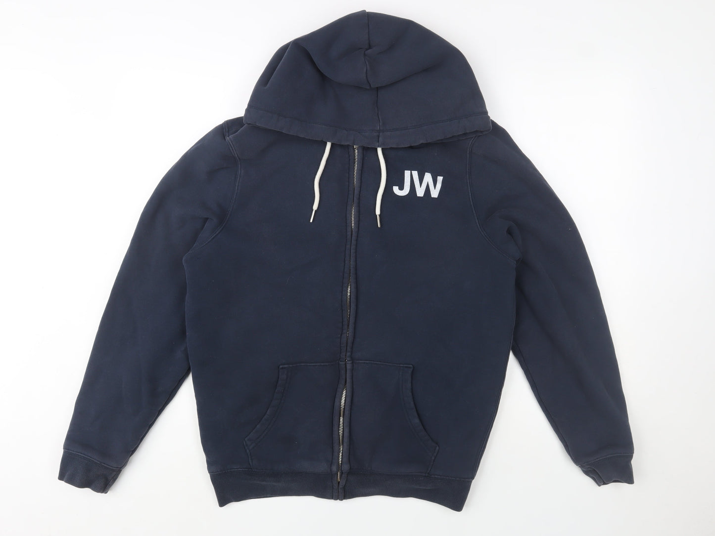 Mens UK S Regular Jack Wills Blue Full Zip Hoodie